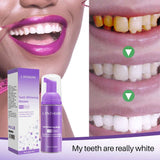 50ml Teeth Whitening Mousse Deep Cleaning Cigarette Stains Repair Bright Neutralizes Yellow Tones Dental Plaque Fresh Breath