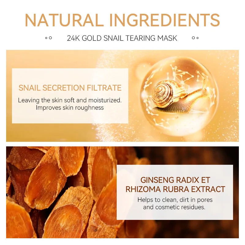 Golden Essence Snail Mask -  Remove Blackheads